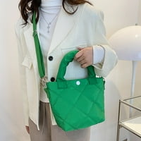 Modne žene hobo vrećice vezeni navoj rombske torbe za putovanja za odmor zeleno