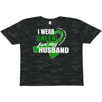 Inktastic Nosim zelenu majicu mog supruga jetrene svijesti o raku
