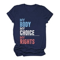 Moje tijelo Moj izbor moja prava - Ženska feministička majica Pro izbor Prava pobačaja