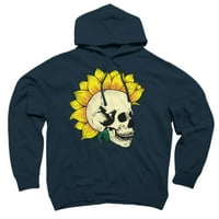Punks nije mrtva mornarska plava grafički pulover kapuljač - dizajn od strane ljudi 2xl