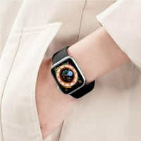 Sportski silikonski opseg za Apple Watch Bands, prozračne meke silikonske sportske žene Muškarci Gumeni kaiš dodaci za narukvice za IWATCH seriju SE