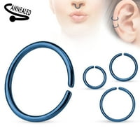 Besprekorni prsten za nos savidljivi čelični nosač za nos uši hrskavi piercings Izaberite mjerač, veličinu