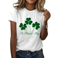 Thirts majice za ženske majice u St Patricku za žene Ženske plus veličine vrhova kratkih rukava Criss