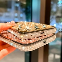 Luksuzni Bling iPhone Pro MA za žene, slatka srčana futrola sa sjajnim rhinestones-a udarnim zaštitnim