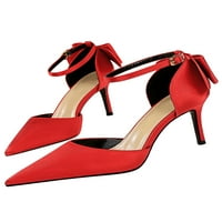 Bellella ženske visoke potpetice Stiletto sandale za pete gležnjače haljina sandale lukknot d'orsay pumpe za zabave vjenčane cipele crvene 10