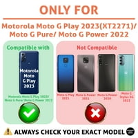 Talozna tanka futrola za telefon kompatibilna za Motorola Moto G Play G Pure G Snaga, apstraktni akvarelni