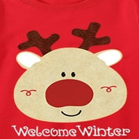 Ružni božićni džemper za porodičnu opremu odijeva za jelenje grafike dugih rukava dugih rukava Dječja