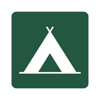 Kamp ikona Naljepnica naljepnica Die Cut - samoljepljivi vinil - Vremenska zaštitna - izrađena u SAD - Mnogo boja i veličine - Overland Explore Vandoors Camp