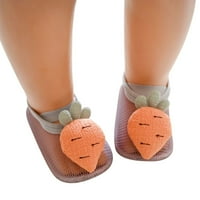 DMQupv cipele Dječje veličine Dječji čarape Bosonofoot cipele čarape non kliz pod crtani uzorak mrežasti cipele 18 mjeseci djevojke cipele cipele siva toddler