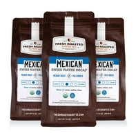 Svježa pečena kafa, organski meksički švicarski vodovod kafa, srednje pečenje, tlo, oz