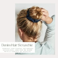 Dvije žice, plava elastična kosa za kosu za žene ili djevojke Pribor za kosu, kravata za kosu