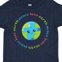Inktastični mir Love Earth Poklon malih malih dječaka ili majica za djecu Toddler