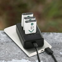 Akcijska kamera Utor za baterije USB punjenje crni dodatak za NP-BX1