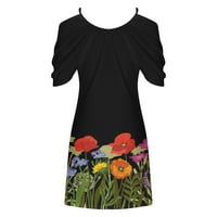 Haljine za žene Ležerne ljetne haljine Žene Ležerne prilike sa labavim ljetnim cvjetnim tiskanim tenkovskim