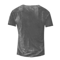 Muška majica Majica Grafički tekst Crni vojni zeleni bazen Tamno siva 3D štamparija ulična casual matična