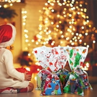Božićne poklon torbe Cartoon Santa Claus Ispis Contophane torbe za pečenje Candy Packaging Bags Xmas