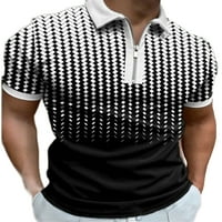Cindysus muns ljetni klasik fit osnovne majice muškarci baggy polo majica boja blok golf rever izrez