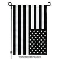 Prigušena obrnuta američka američka državna zastava Crnog bijela vojna taktička bašta zastava