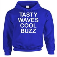 Waves Cool Buzz - Fleece Pulover Hoodie, Navy, 3xl