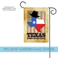 Toland Home Garden visi mog šešira u Texas Texas zastavi dvostrano