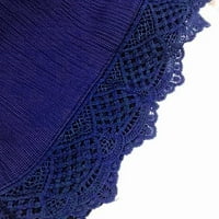 Ženske kratke hlače za čvrste vuče Ležerne prilike elastične struke čipke patchwork ukrašene kratke
