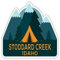Stoddard Creek Idaho Suvenir Vinil naljepnica za naljepnicu Kamp TENT dizajn
