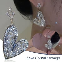 Heiheiup poklon sintetički uši vjenčani vjenčani dijamantni ženski nakit minđuše ženske minđuše vise