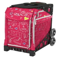 ZUCA 18 Sportska torba - SK Pink sa ružičastim ručak i vrućim ružičastim crnim poklopcem sjedala