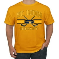 Divlji Bobby City of St. Louis Hockey Fantasy Fan Sports Muška majica, zlato, srednje