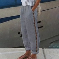Harem hlače Žene Žene Komforne obrezirane hlače za slobodno vrijeme Solid Bool Dukseri Yoga Hlače Ljesto