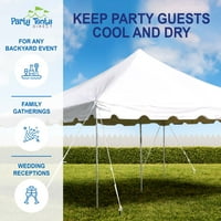 Party šatori Direct Weekender vanjski nadstrešnici na otvorenom, bočni zidovi, bijeli, ft ft