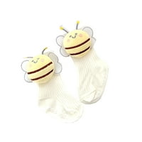 Novorođene babske turbanske čarape Postavite crtani pčelinji patchwork protiv klizanja pamučne čarape lijep paanie kapa suvenir poklon