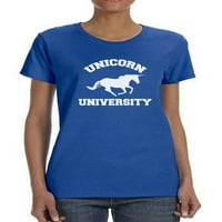 Univerzitet Univerziteta Unicorn Jednorog grafički dizajn Ženska majica, ženska X-velika