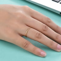 Biplut Exquisite prsten ulov za oči All-Match Dekorativni sjajni titanijum čelik Jednostavan par prsten za godišnjicu