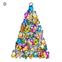 Rutiya božićni ukrasi vibranto kolor drveni crtani crtani ukrasi za životinje za dom