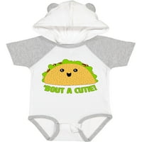 Inktastični taco bout a cutie slatka taco pun poklon baby boy ili baby girl bodysuit