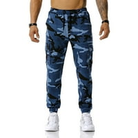 Teretne hlače za muškarce Muški patchwork kamuflage jogging hlače na otvorenom sportske hlače fitness hlače chmora