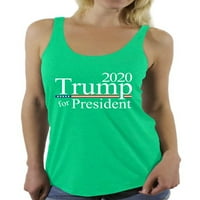 Neugodni stilovi Trump za predsednika Trump Racerback Tank za žene Politički tenk za njenu patriotsku odjeću izbora Donald Trump obožavatelji poklona Ponovno birati Trump American odjeću