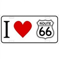 Oznake registarske tablice Love Route - X427