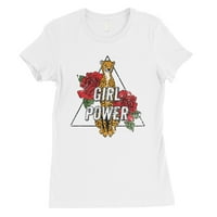 Djevojka Power Leopard Art Graphic Cool Siva ženska majica