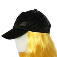 Sequin bejzbol kape za žene Muškarci Podesivi fit kape sa punim bojama casual crna