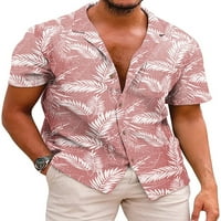 Leuncero Muns majica kratki rukav vrhovi cvjetni print ljetne košulje muškarci Havajska bluza casual