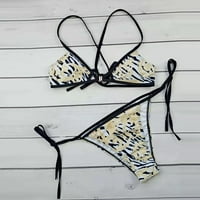 Ženski kupaći kostim modni print bikini push-up pad kupaći kostimi