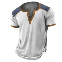 Muška majica 3D štampanje ulice Trend dugme Otvori karton Digitalna majica s kratkim rukavima za muškarce