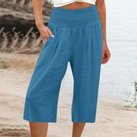 Giligiliso ženske labave hlače sa širokim nogama visoke struke ravne hlače casual pantalone