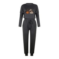 Dyegold Fall Outfits Dame slatke hlače Pulover dugih rukava vrhovi jogging odijela za žene postavljene
