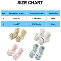 Ketyyh-Chn Baby Girl Socks Ankle čarape Slatka čarapa za djecu za djecu D, S