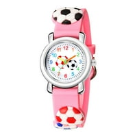 Gledajte rođendanski pokloni ručni satovi Vremena nastavnika Pokloni za dob 5- Dječaci Little Dijete Sportski ručni sat Soccer Ball Watch Wristwatch Poklon za djevojke Dječji klirens za djevojke