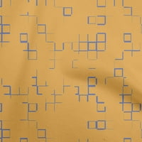 Onuone pamučne kambričke senfne žute tkanine Geometrijski prekrivajući zalihe ispisa šivaće tkanine