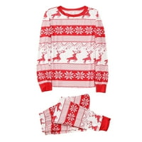 bvgfsahne božićni pidžami koji odgovara Božić za obiteljske pidžame setovi crvene za odrasle djeca za